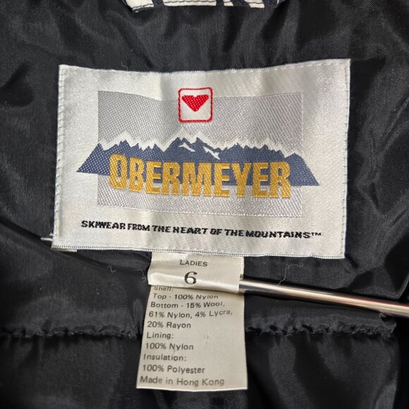 Y2K Vintage OBERMEYER "Shazzam" One-Piece Snowsuit LADIES 6. GLOVES & HEADBAND. - Picture 9 of 17